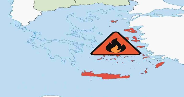 Πολύ υψηλός κίνδυνος πυρκαγιάς αύριο σε Ρόδο και Δωδεκάνησα – Σε επιφυλακή οι αρχές