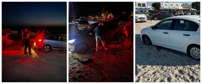 Συνεχίζεται το πρόβλημα με τα οχήματα που κολλάνε στην άμμο στην παραλία Μαστιχαρίου – Ανάγκη για σήμανση και ενημέρωση των οδηγών