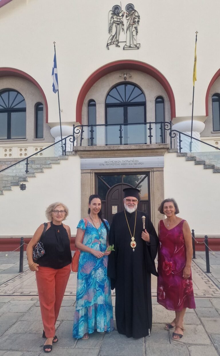Η κ. Κερασία Σαμαρά μιλάει για την εμφάνισή της στο Ρωμαϊκό Ωδείο Κω στην εκδήλωση της ΕΓΕ