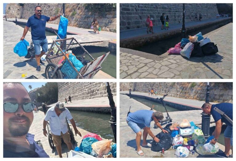 Απάντηση για το τουριστικό καταφύγιο: Πράκτορες μαζεύουν σκουπίδια λόγω έλλειψης κάδων στο λιμάνι της Κω