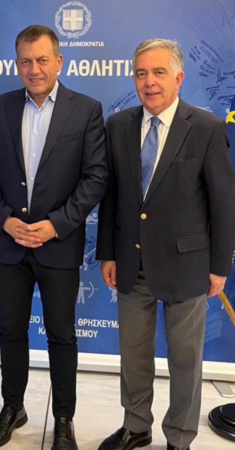 «Δέσμευση του Υπουργό Αθλητισμού στον Βασίλη Υψηλάντη για τηνχρηματοδότηση του Δημοτικού Κολυμβητηρίου Ιαλυσού»