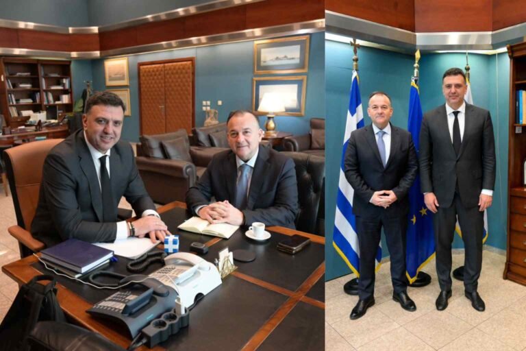 Γιάννης Παππάς: Συνάντηση εργασίας με τον Υπουργό Ναυτιλίας και Νησιωτικής Πολιτικής, Βασίλη Κικίλια. Προτεραιότητα η επίλυση του στεγαστικού για τα σώματα ασφαλείας.