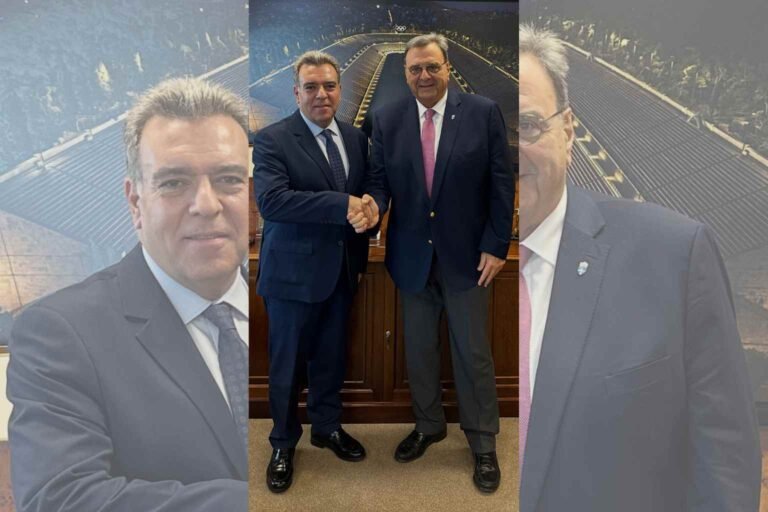 ΘΕΜΑ: «Συνάντηση του Μάνου Κόνσολα με τον Πρόεδρο της ΕΟΕ, κ.Κούβελο. Πρόταση του Βουλευτή Δωδεκανήσου για να οργανωθεί ειδική εκδήλωση προβολής της Ρόδου στο πλαίσιο των Ολυμπιακών Αγώνων του 2028»