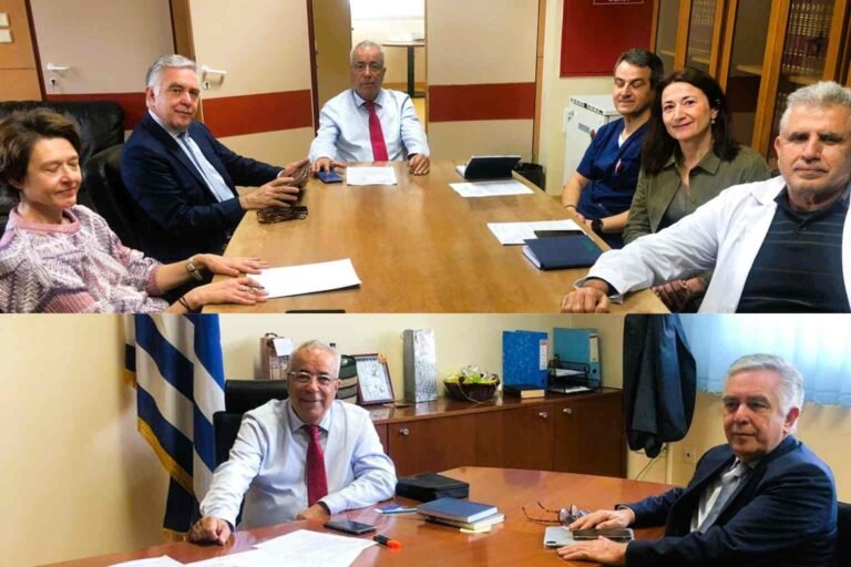 Σύσκεψη στο Νοσοκομείο της Ρόδου του Βασίλη Α. Υψηλάντη με τον Διοικητή κ. Νίκο Καραμαρίτη