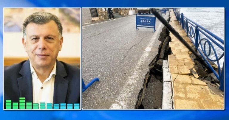 Σοβαρές ζημιές στο παραλιακό μέτωπο Κεφάλου – Καμαρίου από την κακοκαιρία
